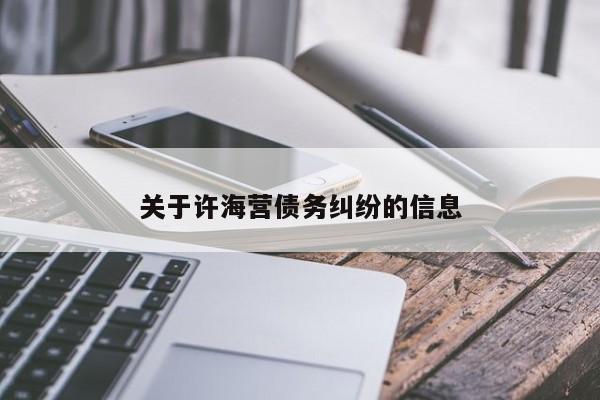 关于许海营债务纠纷的信息  第1张