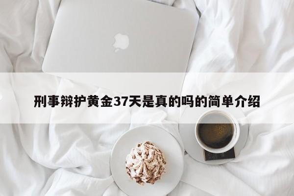 刑事辩护黄金37天是真的吗的简单介绍  第1张