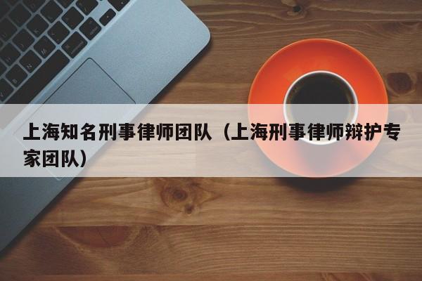 上海知名刑事律师团队（上海刑事律师辩护专家团队）  第1张