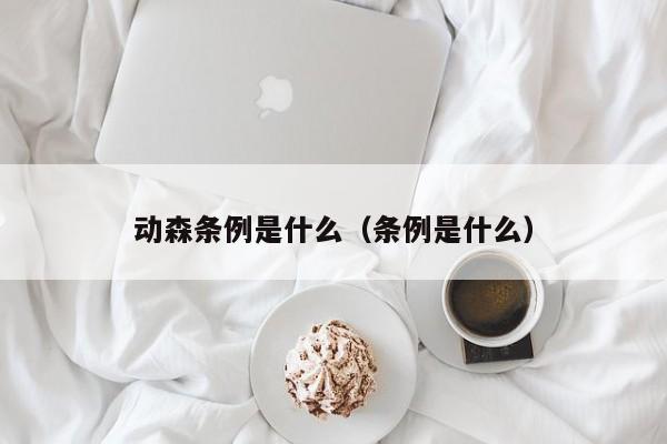 动森条例是什么（条例是什么）  第1张