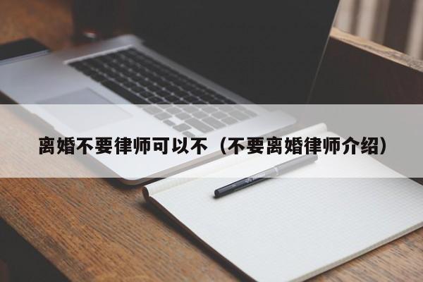 离婚不要律师可以不（不要离婚律师介绍）  第1张