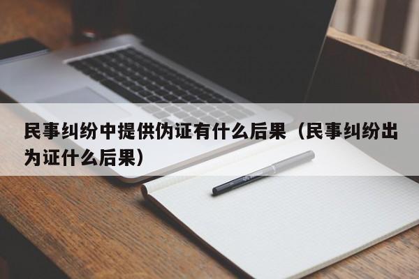 民事纠纷中提供伪证有什么后果（民事纠纷出为证什么后果）  第1张