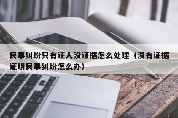 民事纠纷只有证人没证据怎么处理（没有证据证明民事纠纷怎么办）  第1张