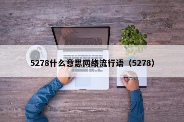 5278什么意思网络流行语（5278）  第1张