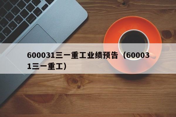 600031三一重工业绩预告（600031三一重工）  第1张