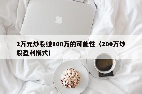 2万元炒股赚100万的可能性（200万炒股盈利模式）  第1张