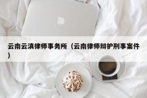 云南云滇律师事务所（云南律师辩护刑事案件）