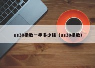 us30指数一手多少钱（us30指数）