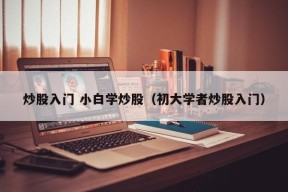 炒股入门 小白学炒股（初大学者炒股入门）