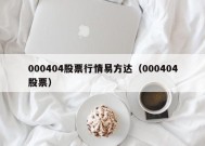 000404股票行情易方达（000404股票）