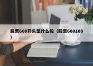 股票600开头是什么股（股票600108）