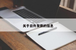 关于日升发债的信息