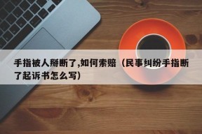 手指被人掰断了,如何索赔（民事纠纷手指断了起诉书怎么写）