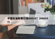 中国石油股票行情600187（600187）