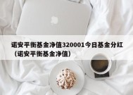 诺安平衡基金净值320001今日基金分红（诺安平衡基金净值）