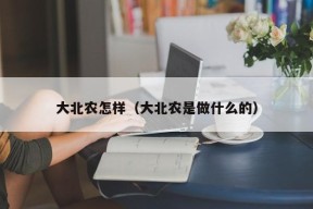 大北农怎样（大北农是做什么的）