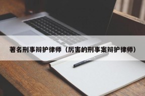 著名刑事辩护律师（厉害的刑事案辩护律师）