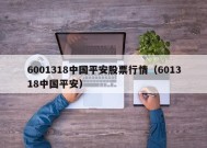 6001318中国平安股票行情（601318中国平安）