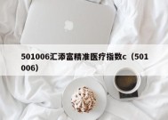 501006汇添富精准医疗指数c（501006）