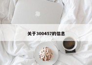 关于300457的信息