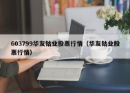 603799华友钴业股票行情（华友钴业股票行情）