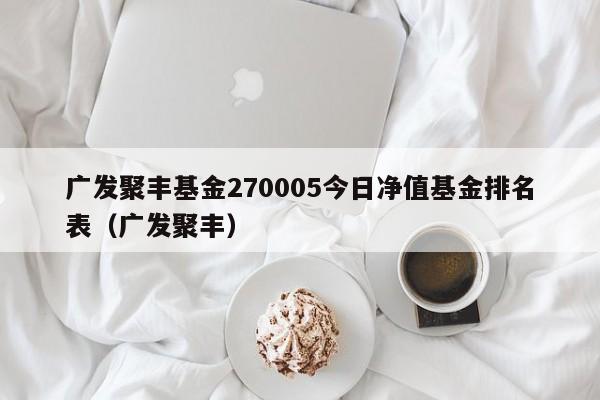 广发聚丰基金270005今日净值基金排名表（广发聚丰）  第1张